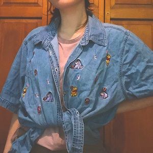 VINTAGE DENIM BUTTON UP